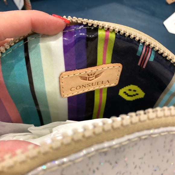 Consuela 🌵 Large Cosmetic bag in Plata Glitz - Picture 2 of 5